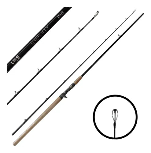 Vara De Pesca Lumis Infinity Black 7'6-60lbs - Carretilha 2p