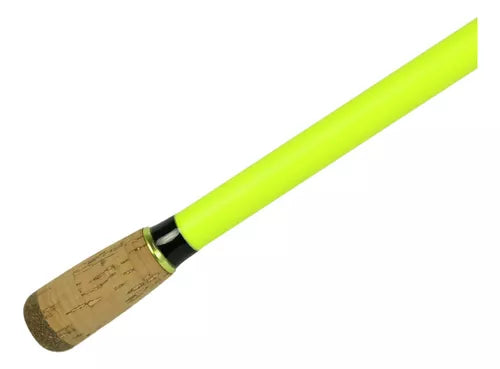Vara Carretilha Lumis Invokada Pró 2.40m-50lb Verde Limão 2p Cor Verde-limão