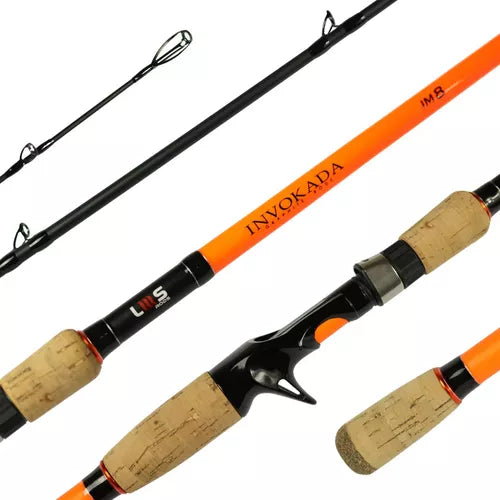 Vara Lumis Invokada Pro Laranja Im8 2,40 M 20-50 Lb 2 Partes
