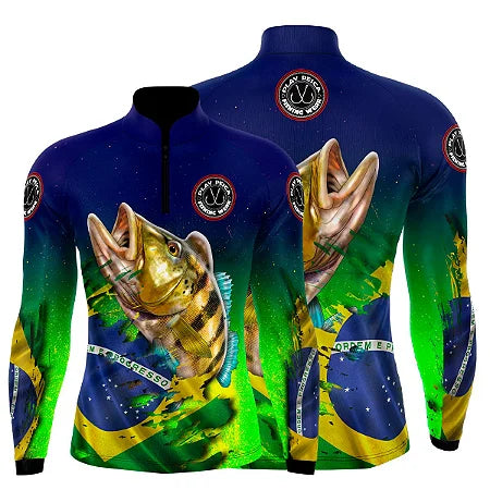 Camisa de pesca Tucunaré Brasil