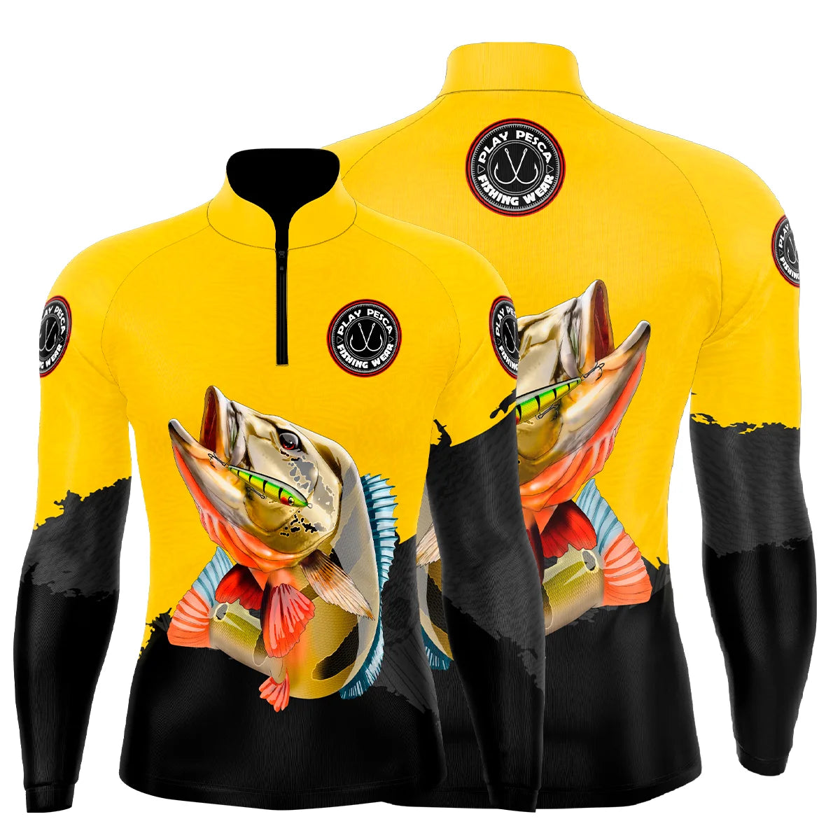 Camisa de pesca Tucunaré Amarelo